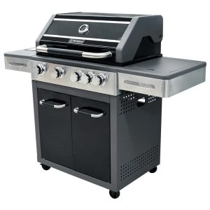 PARRILLA BBQ A GAS 4 Q + 1 Q ACERO INOX